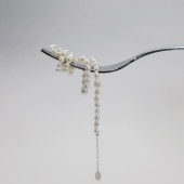 Colier perle naturale albe si argint 37-40 cm DiAmanti 234-115-G
